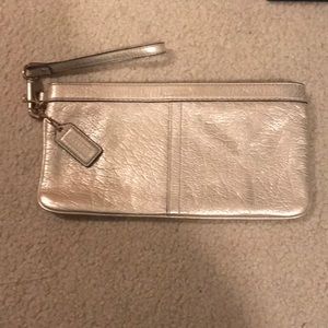 Coach Gold Wristlet